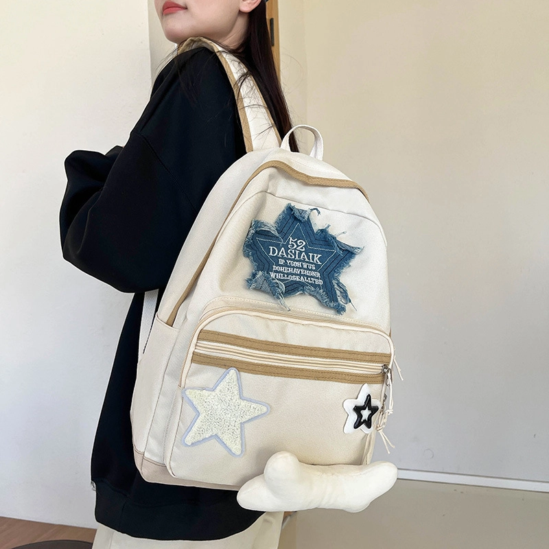 巴朗熊 日系甜美小众百搭学生背包 牛津布 双肩包 男女同款情侣款 多色