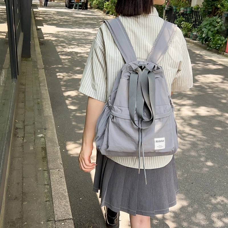 巴朗熊 小众潮流百搭 尼龙 双肩包 常规 女款 多色
