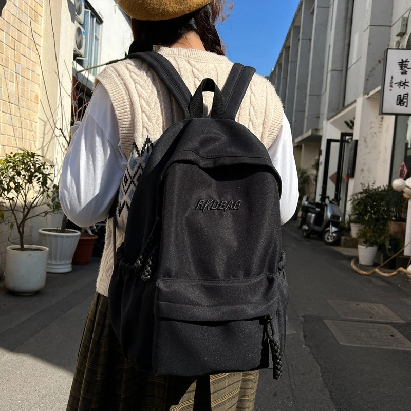 巴朗熊  背包高级感简约纯色 双肩包 男女同款 多色
