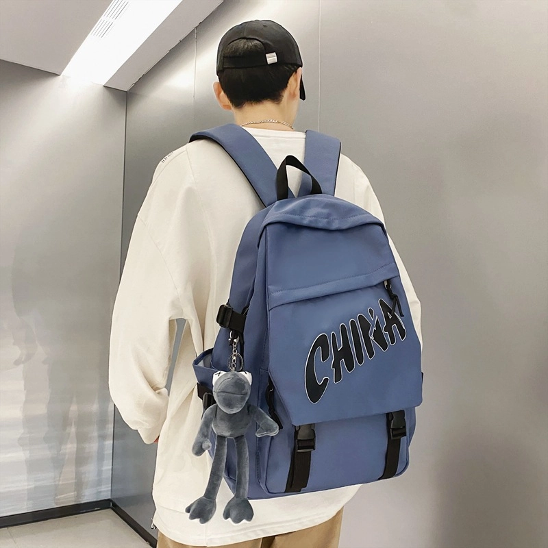 巴朗熊  书包初中大容量学生学院风尼龙双肩包 男女同款 电脑背包