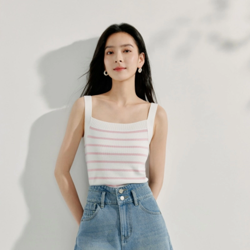 茵曼 休闲简约舒适背心 女款