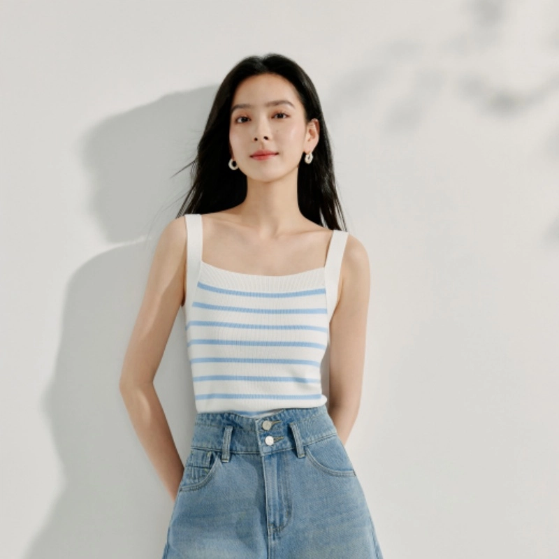 茵曼 休闲简约舒适背心 女款