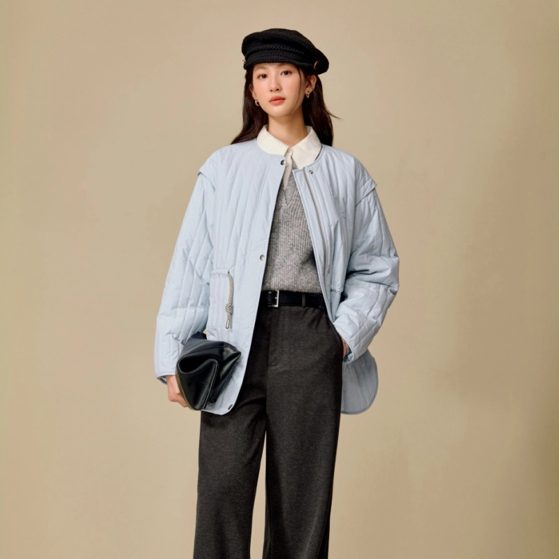 茵曼 通勤简约舒适棉服 女款