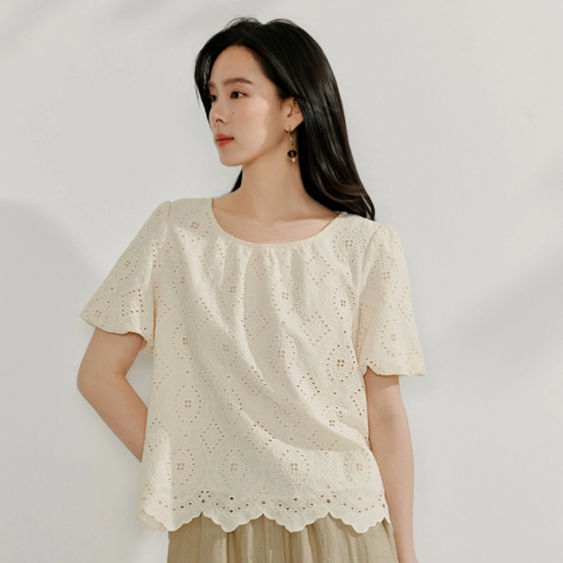 茵曼 休闲气质百搭短袖衬衫 女款