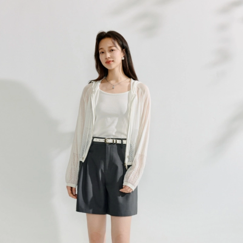 茵曼 时尚舒适百搭长袖衬衫 女款 本白