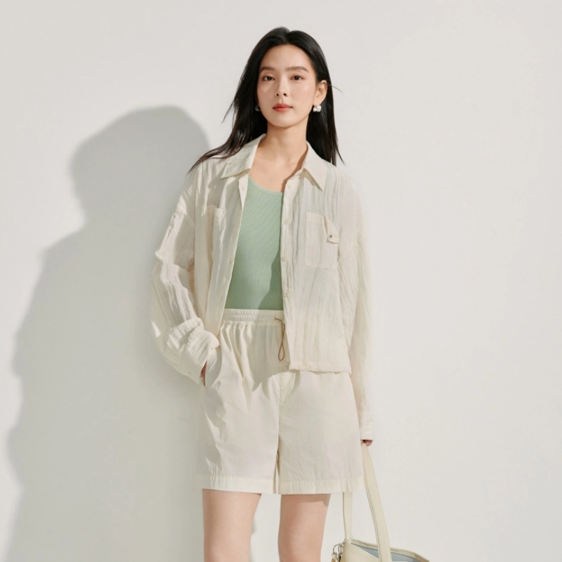 茵曼 时尚百搭气质长袖衬衫 女款