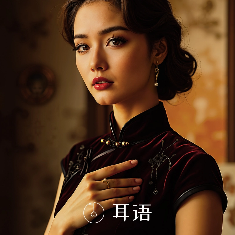 繁花系列 耳语 复古气质 合金 耳环 女款 金色
