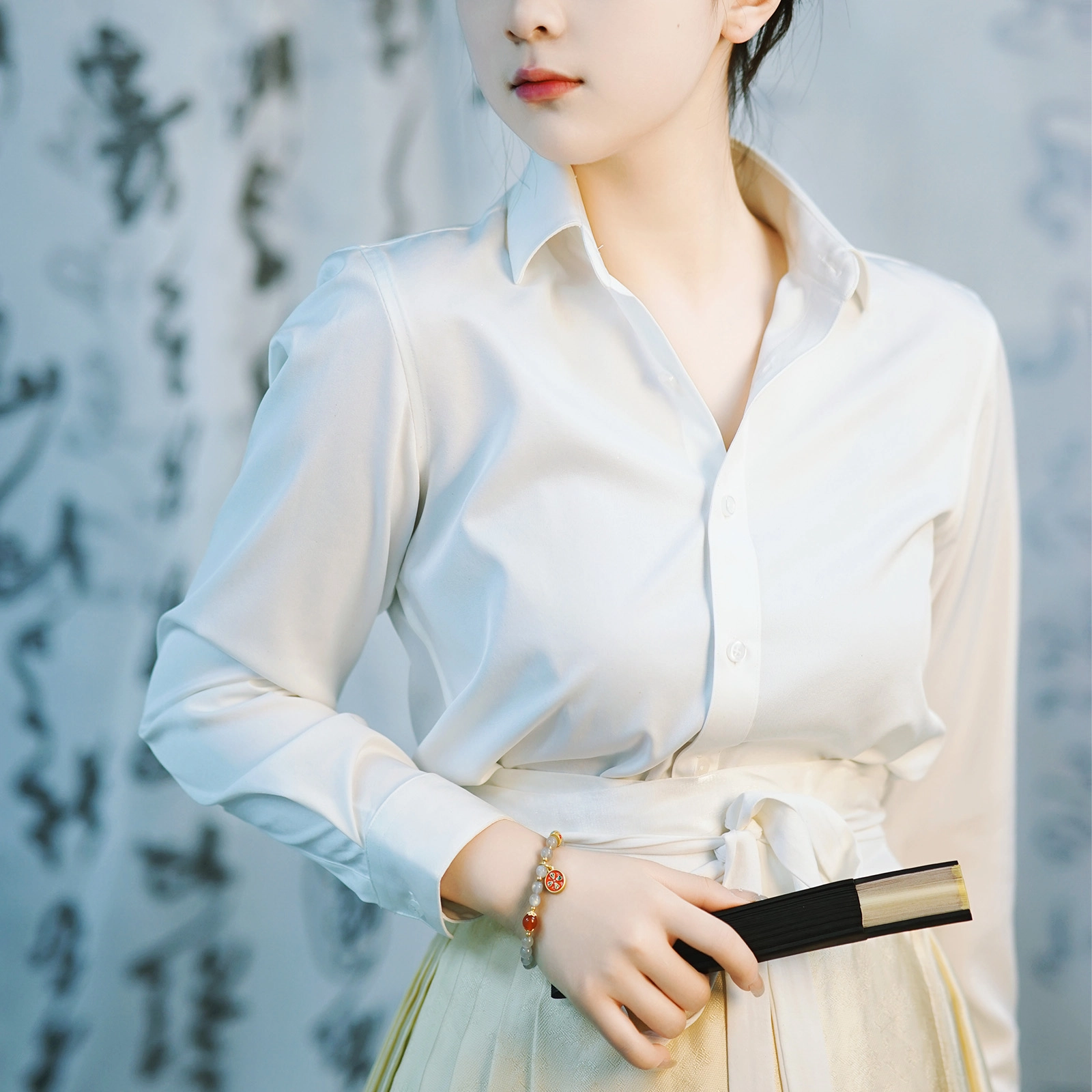 北隐 国风新中式幸运四叶草   甜美小清新小众闺蜜 水晶 玉石手串 男女同款情侣款 恋爱告白 礼盒款