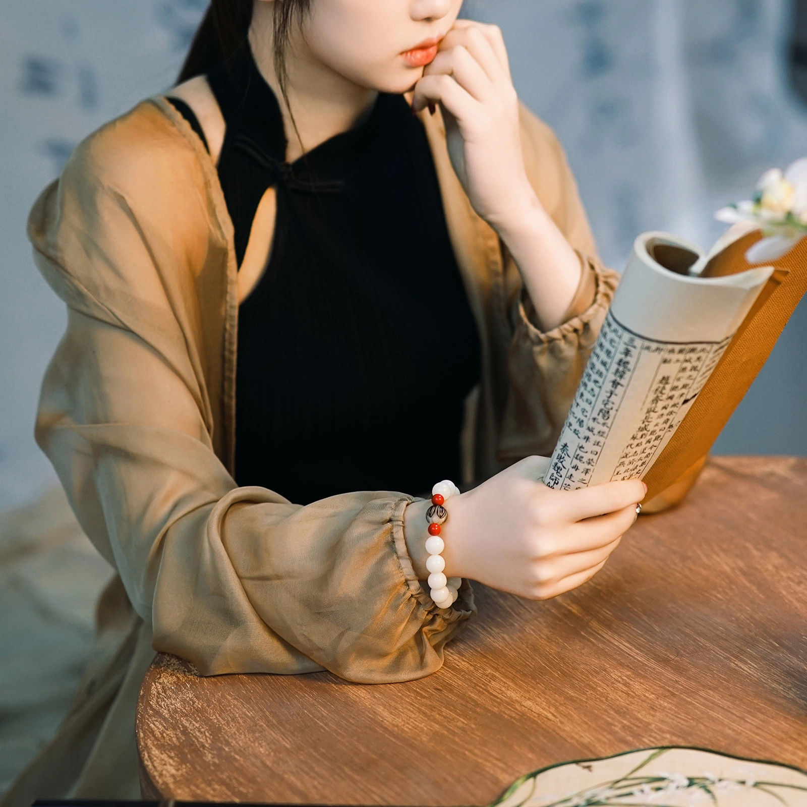 北隐 国风新中式好运莲莲 情人礼至 招财转运 花开如愿小众闺蜜 其他菩提类 手串 男女同款情侣款 礼盒款