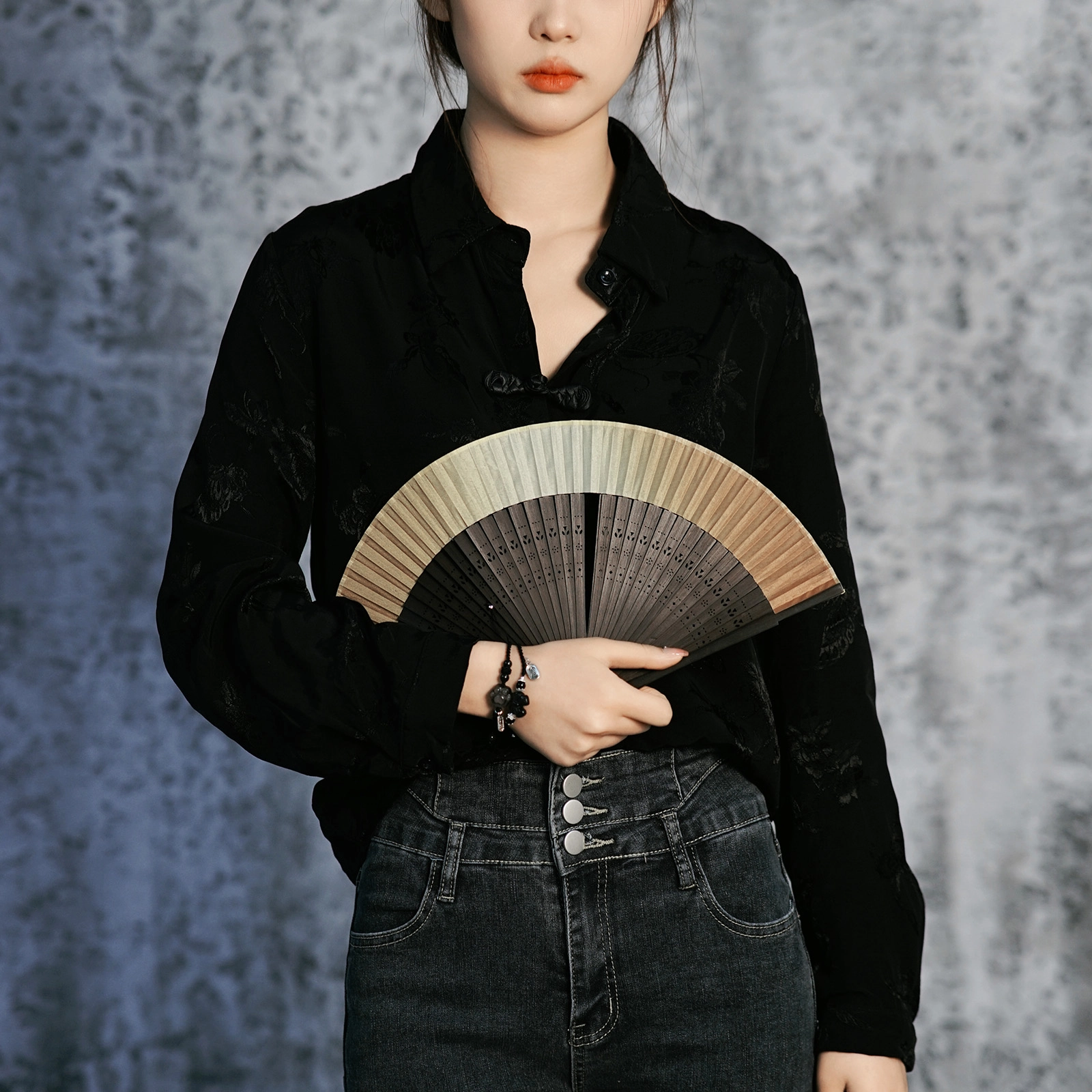 北隐 国风新中式招财猫爪 喜乐平安 手工编织 小众甜美女神闺蜜蝴蝶情人结气质转运 黑曜石 手链 男女同款情侣款 恋爱告白 礼盒款