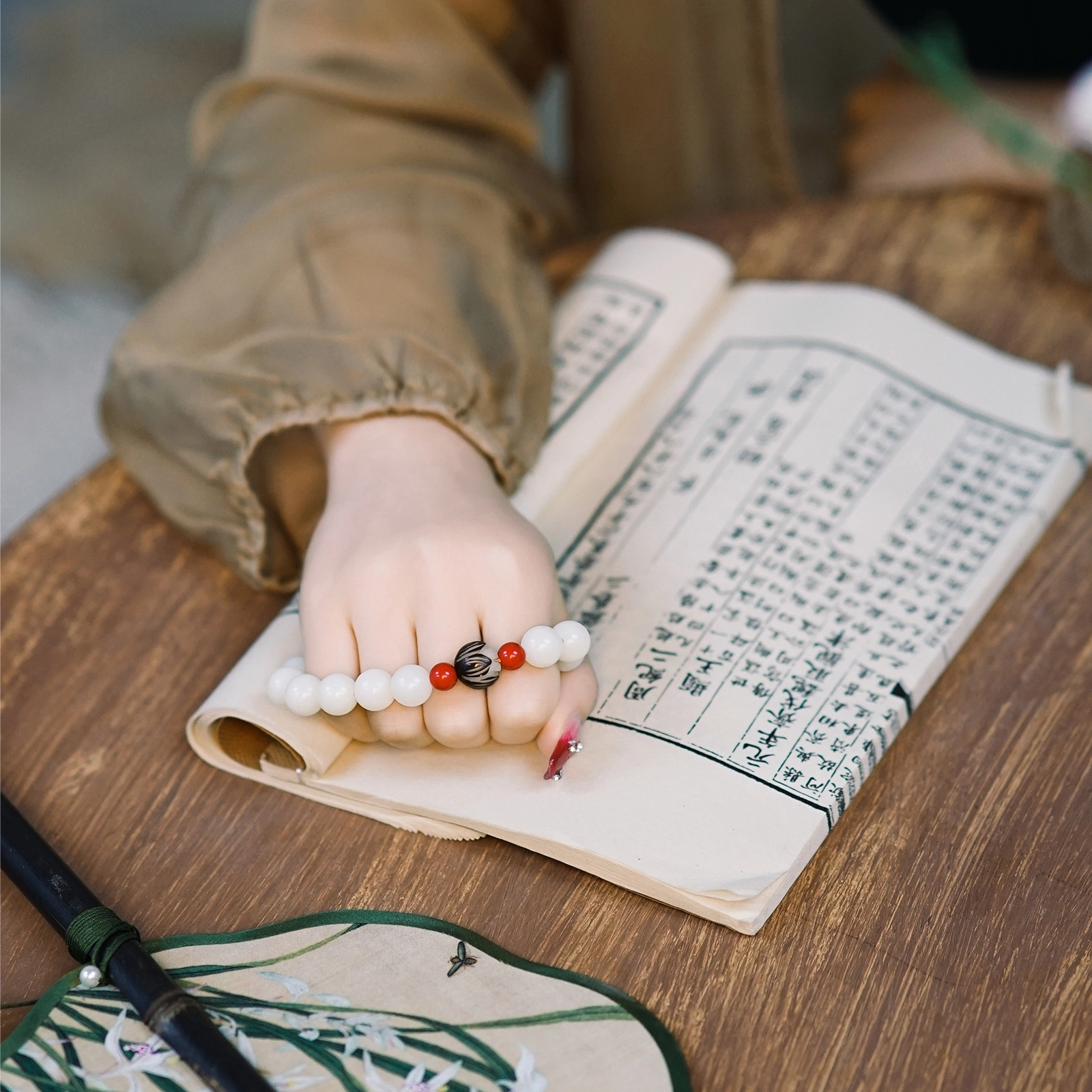 北隐 国风新中式好运莲莲 情人礼至 招财转运 花开如愿小众闺蜜 其他菩提类 手串 男女同款情侣款 礼盒款