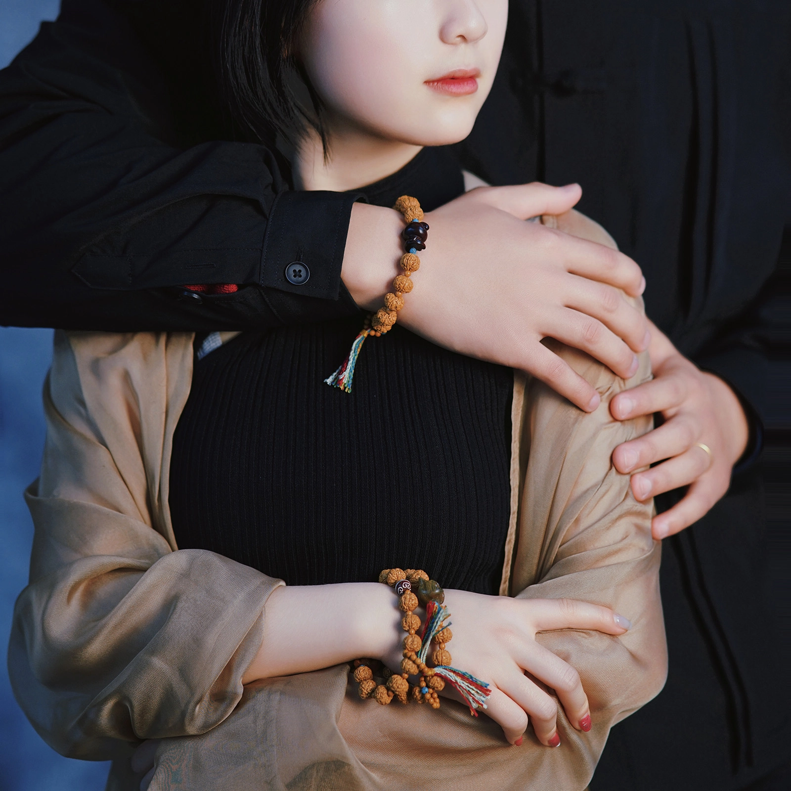 北隐 国风新中式民族风 情人浪漫 彩绳 可爱本命萌宠小众闺蜜串珠文玩绕指柔 其他菩提类 手串 男女同款情侣款 精美礼盒款