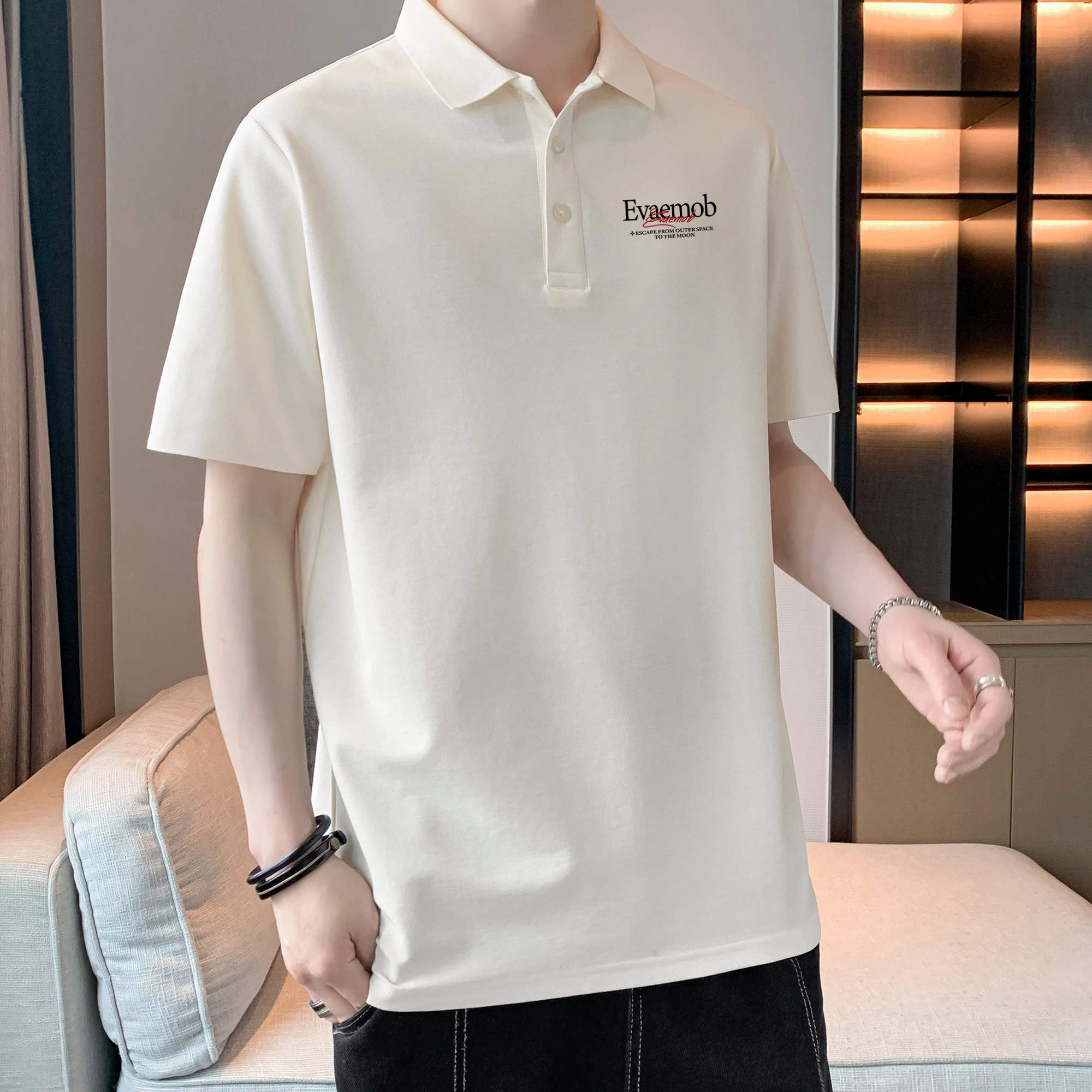 *EVAE+MOB logoCleanFit230Polo