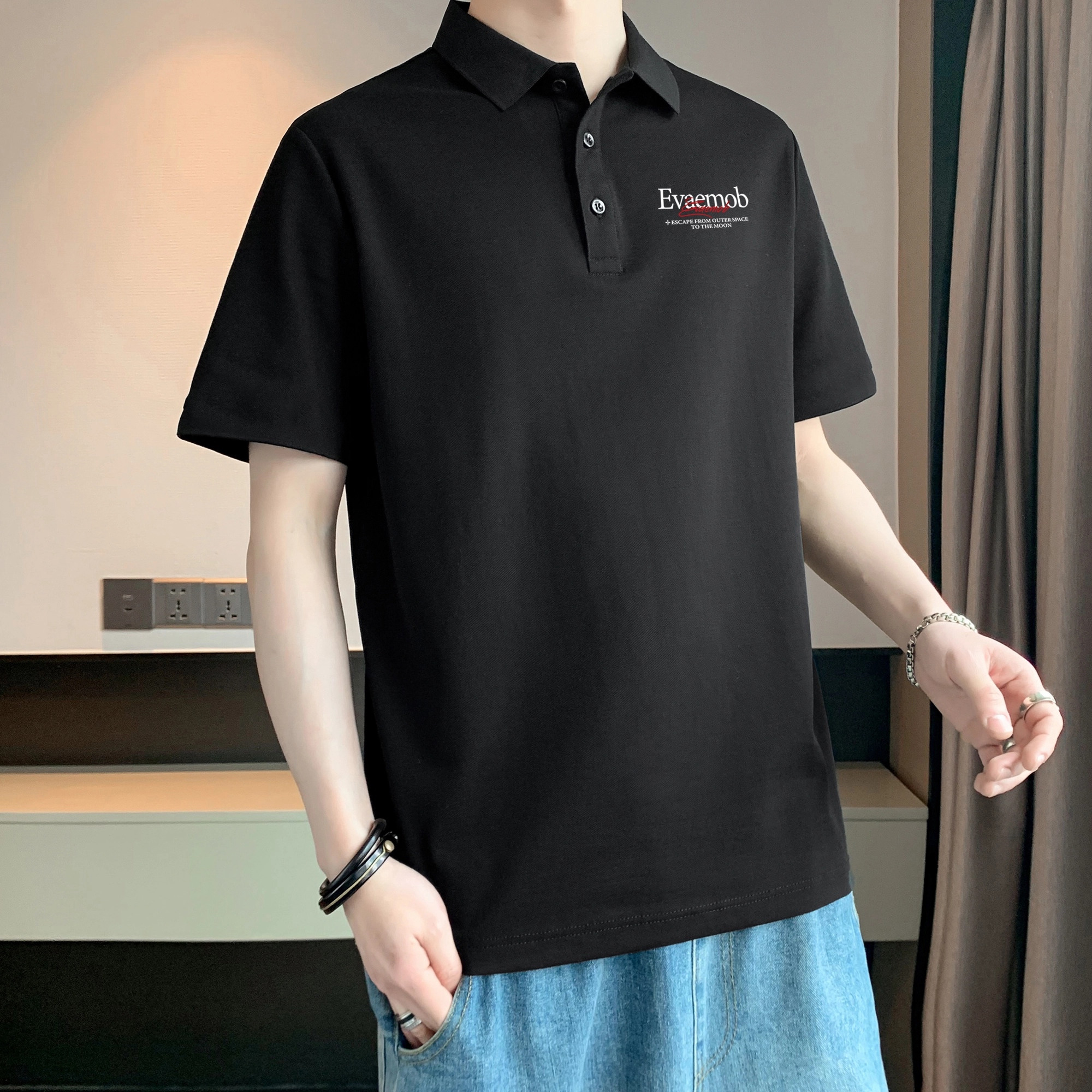 *EVAE+MOB logoCleanFit230Polo