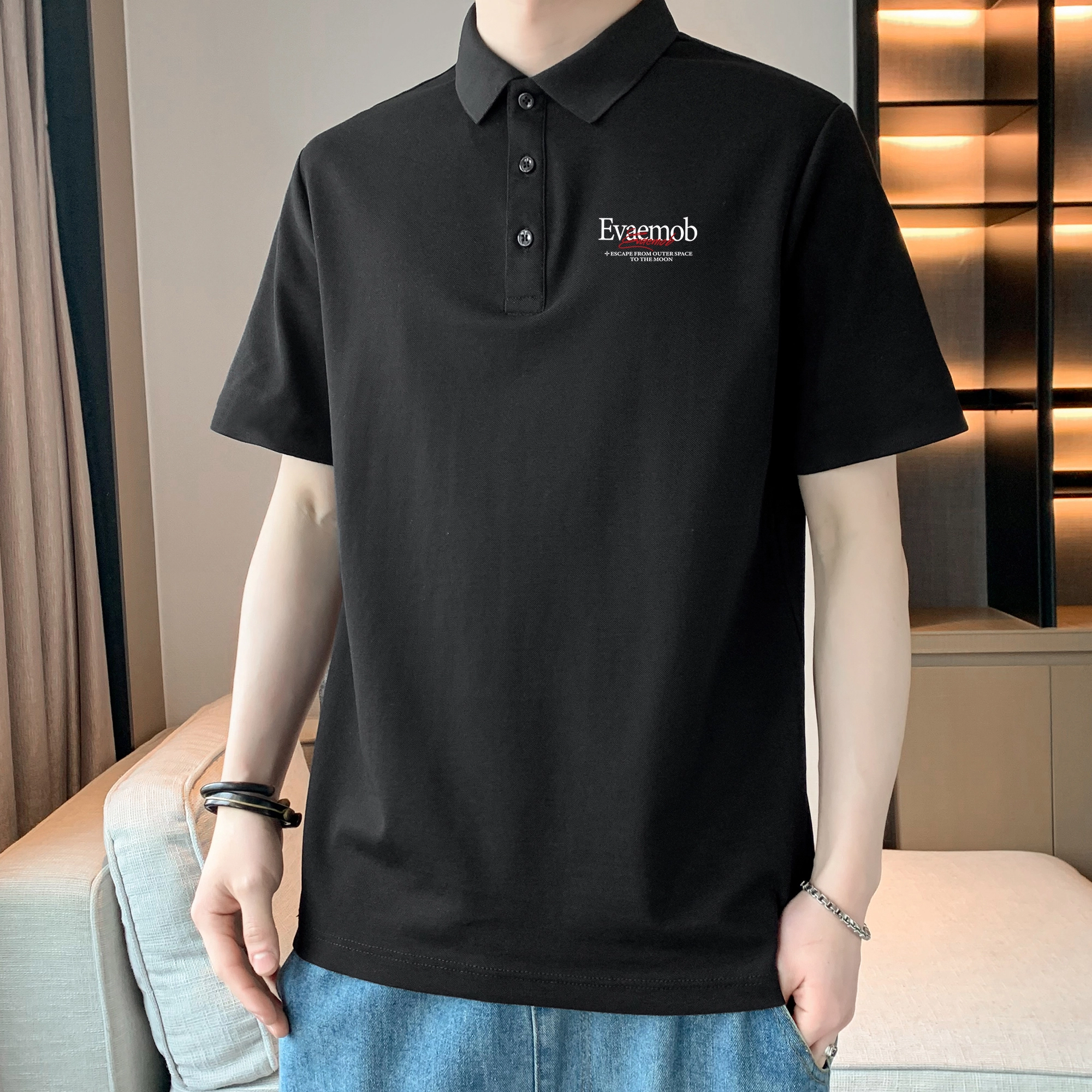 *EVAE+MOB logoCleanFit230Polo