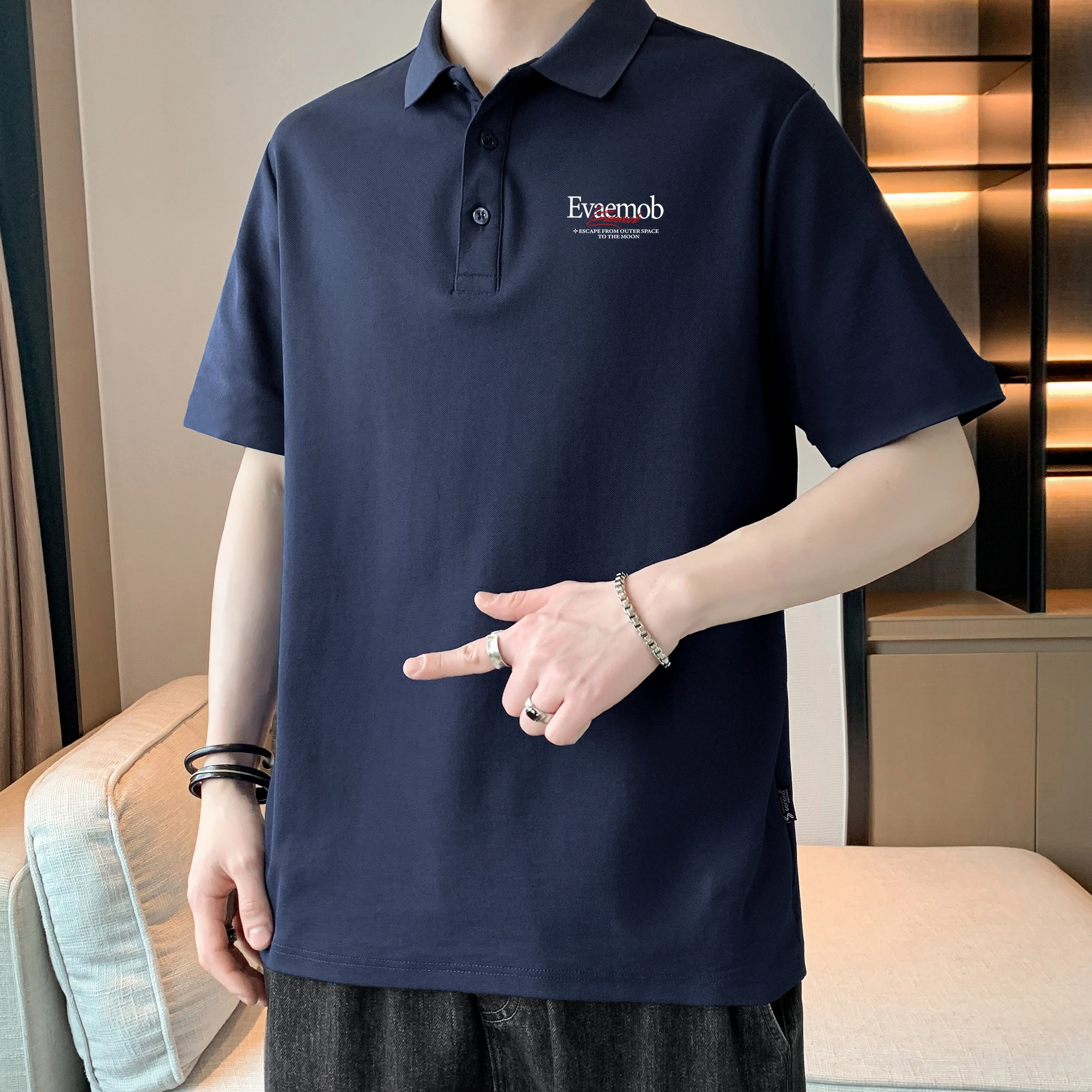 *EVAE+MOB logoCleanFit230Polo