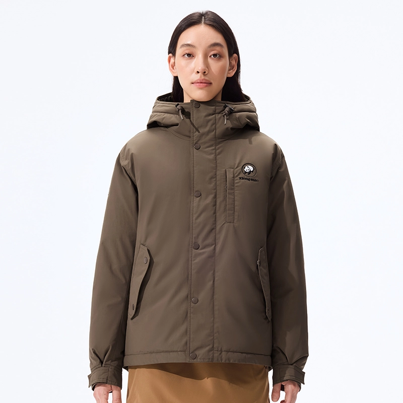 熊猫 自在玩系列 徒步登山柔软基础百搭时尚飞翼者派克羽绒服 男女同款