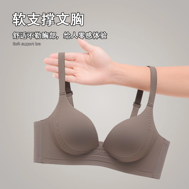 二三二三 小胸聚拢无痕提拉裸感大胸显小收副乳防下垂性感塑型美背矫正调整型文胸 女款