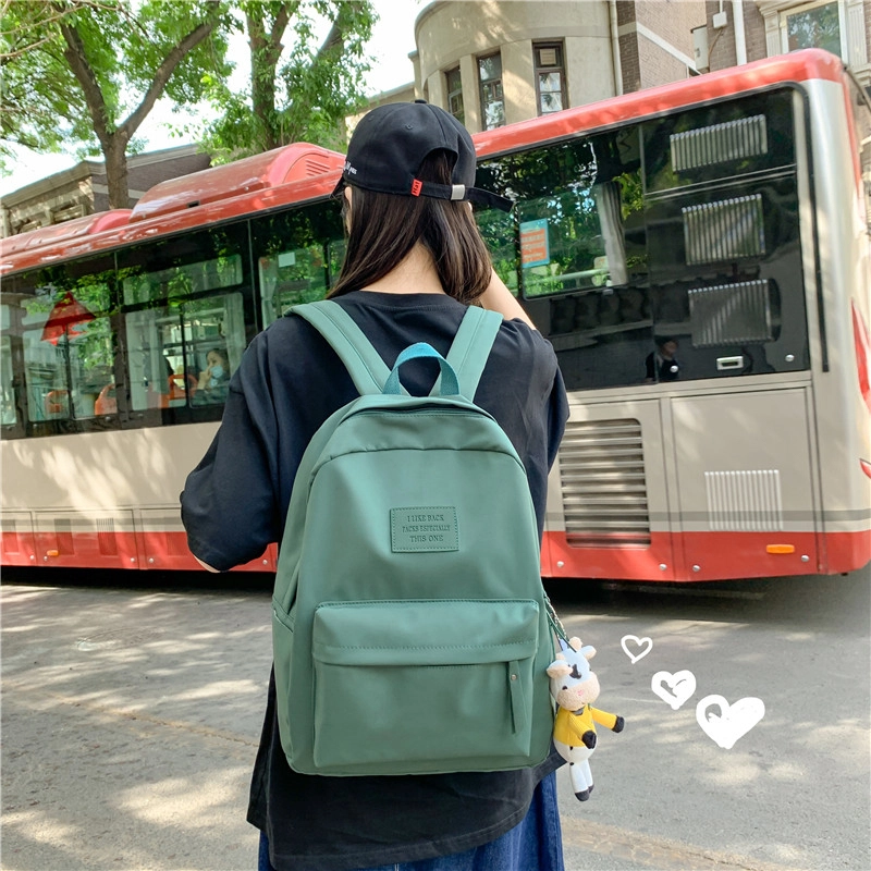 轩玺 纯色简约休闲百搭 尼龙 双肩包书包背包 女款 多色