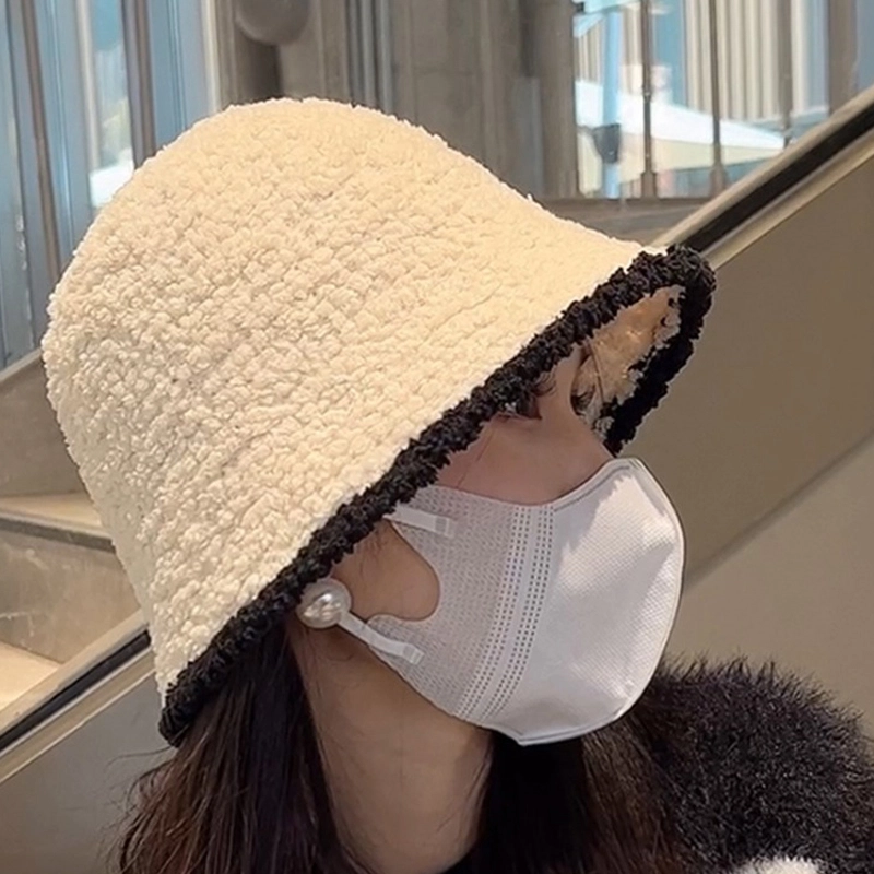 朵澜 黑色针织小香风显脸小时尚 聚酯纤维 渔夫帽 女款