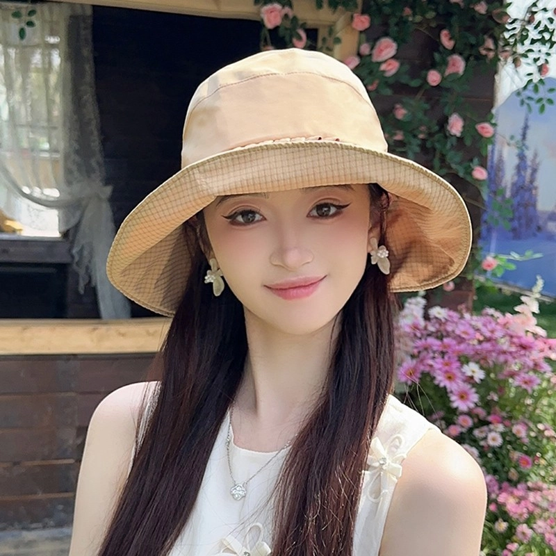 朵澜 遮阳舒适透气时尚潮流简约百搭质感显脸小透气 聚酯纤维 防晒帽 女款
