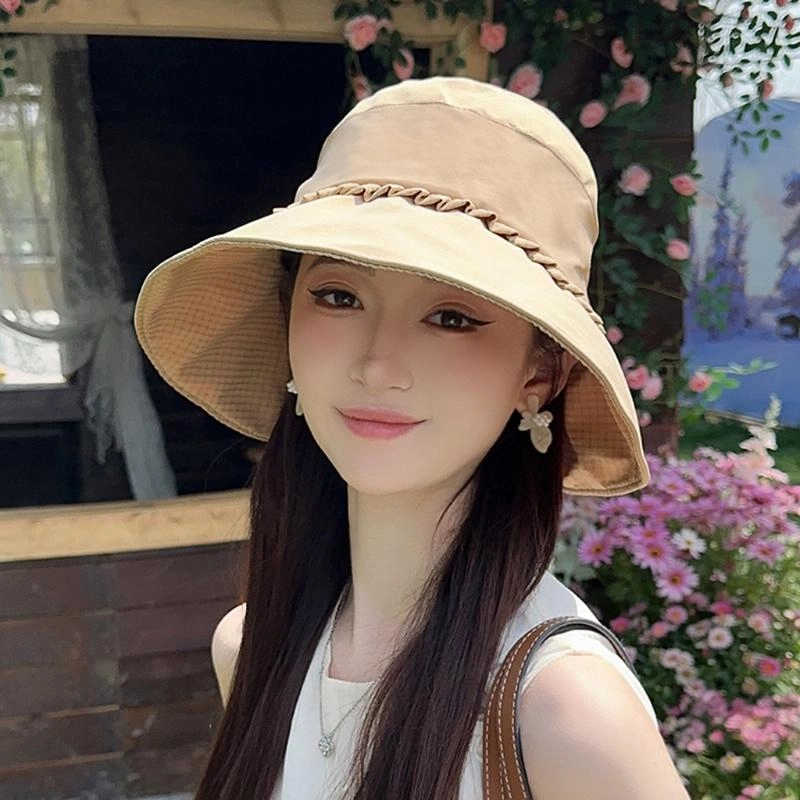 朵澜 遮阳舒适透气时尚潮流简约百搭质感显脸小透气 聚酯纤维 防晒帽 女款