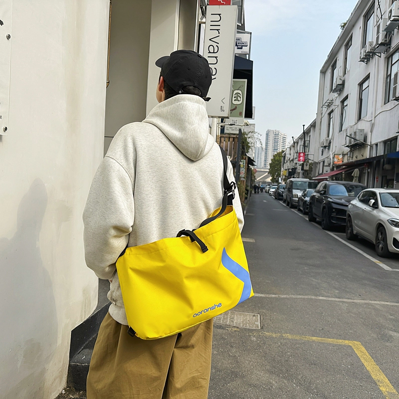 德力熊 时尚休闲机能骑行潮流 尼龙 单肩包 男女同款情侣款 多色