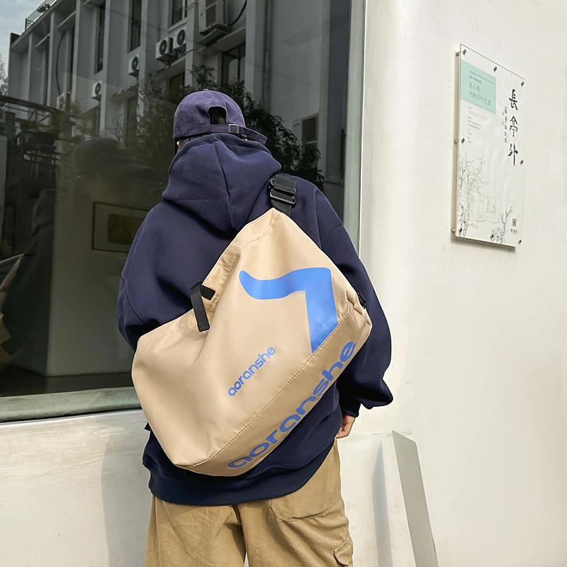 德力熊 时尚休闲机能骑行潮流 尼龙 单肩包 男女同款情侣款 多色