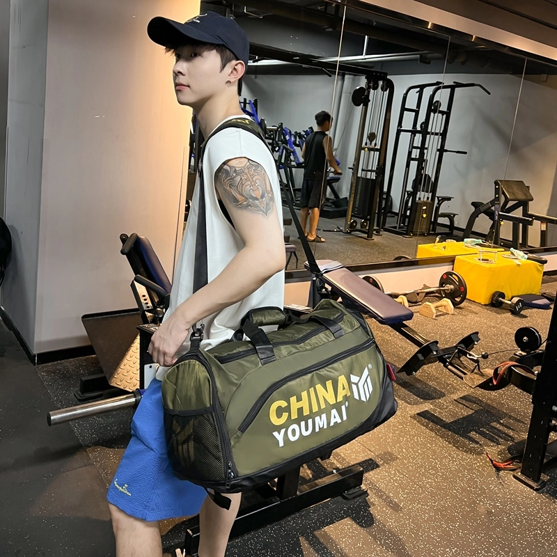 德力熊 多功能运动训练 尼龙 健身包 男女同款情侣款 黑色粉色卡其色玫红色黄色军绿色