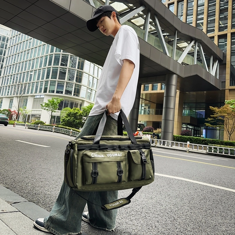 德力熊 短途超大容量出差旅行运动干湿分离 尼龙 手提包 常规 男女同款情侣款 多色