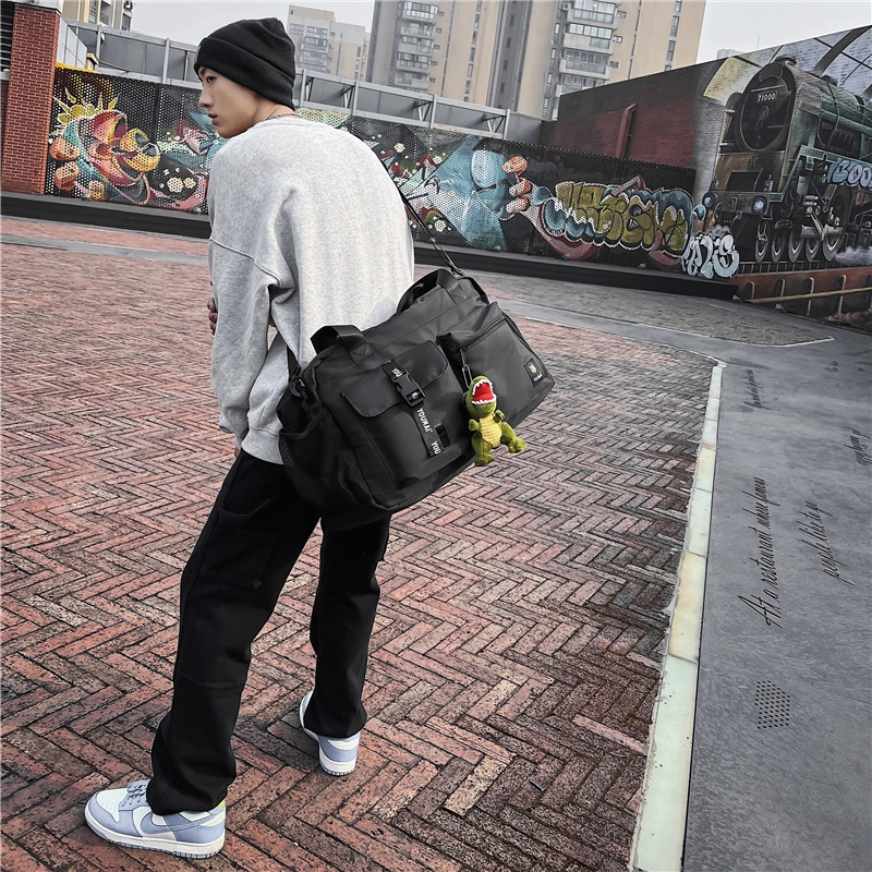 德力熊 出差短途旅行包行李轻便大容量 尼龙 手提包 男女同款情侣款 多色