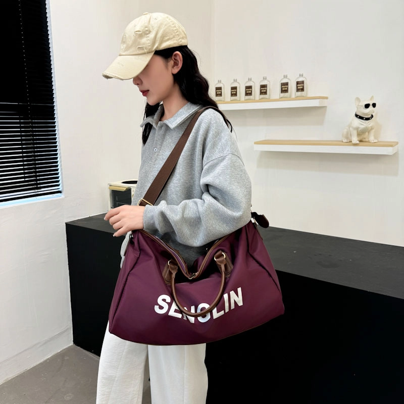 德力熊 简约时尚 牛津布 手提包 男女同款情侣款 黑色\灰色\焦糖色\深蓝色\紫色
