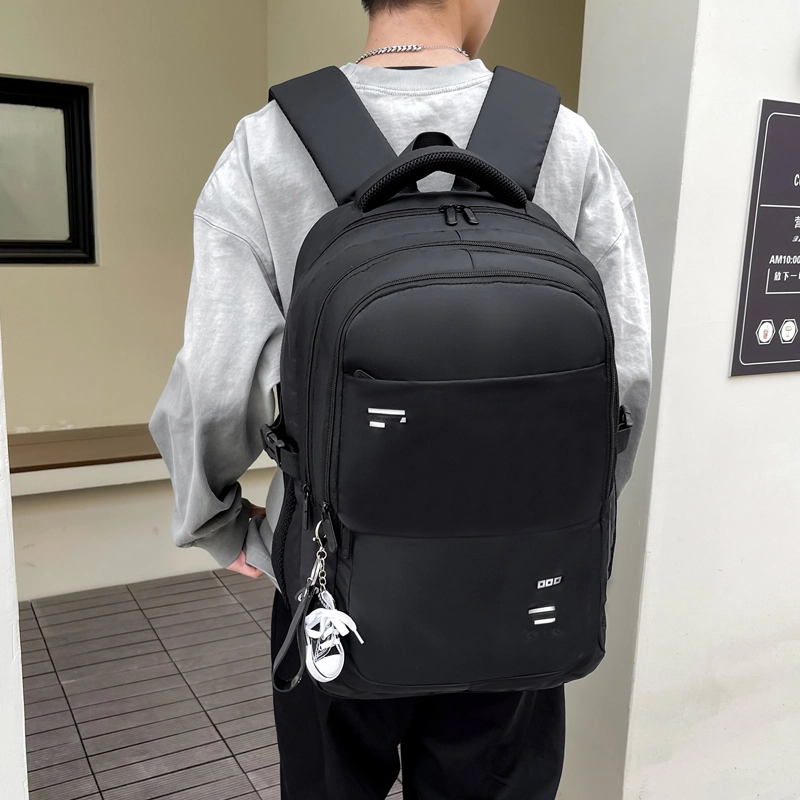 德力熊简约书包男女通用多色牛津布韩版初高中学生森系大容量日系双肩包