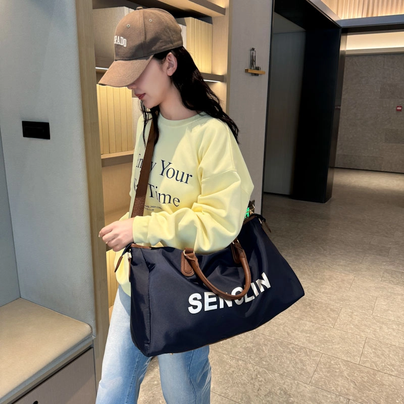 德力熊 简约时尚 牛津布 手提包 男女同款情侣款 黑色\灰色\焦糖色\深蓝色\紫色