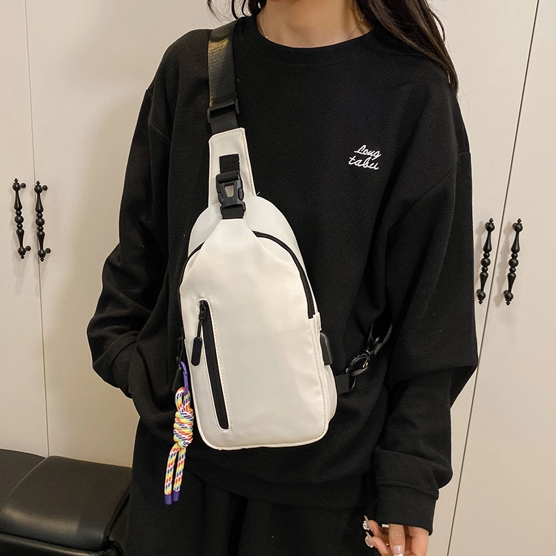 德力熊 多功能个性潮流 尼龙布 单肩胸包 男女同款情侣款 多色