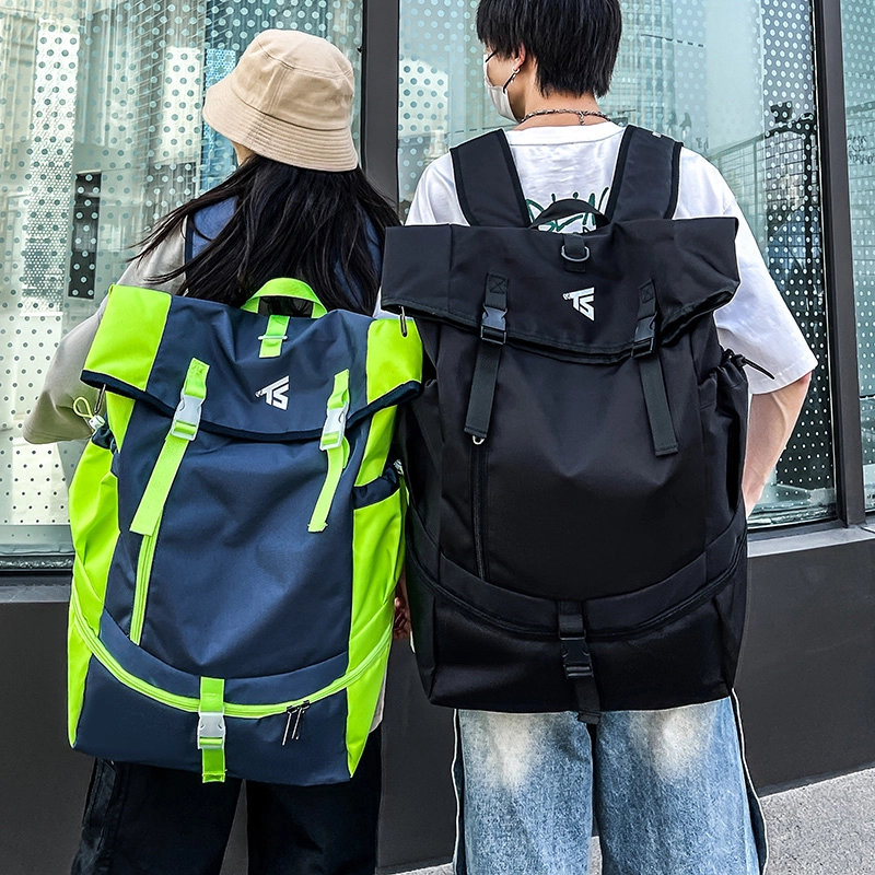 德力熊 大容量时尚旅行 牛津布 双肩包 常规 男女同款情侣款 黑色/灰色/蓝绿色