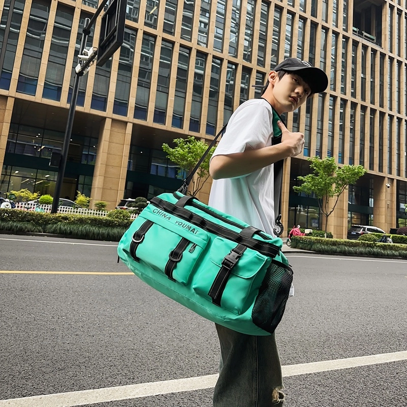 德力熊 短途超大容量出差旅行运动干湿分离 尼龙 手提包 常规 男女同款情侣款 多色