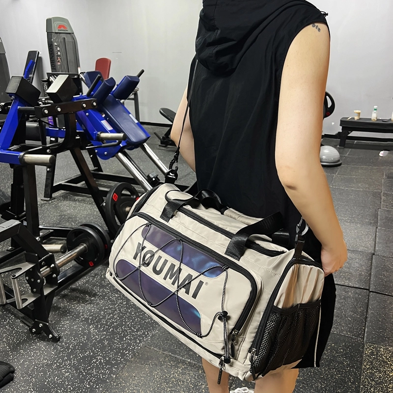 德力熊 干湿分离便捷 尼龙 健身包 男女同款情侣款 黑色\粉色\卡其色\红色\黄色\青绿色\军绿色