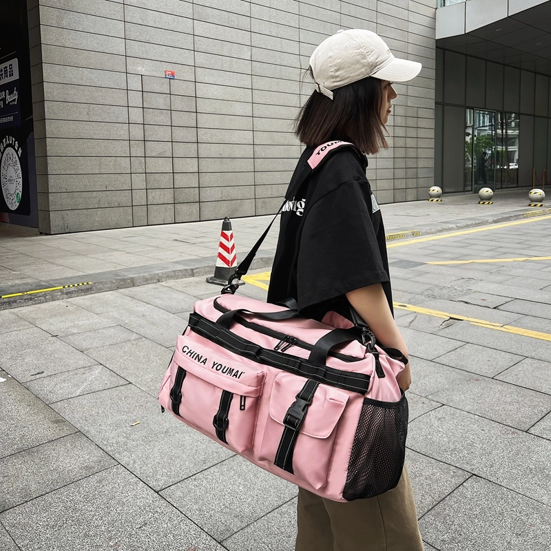 德力熊 短途超大容量出差旅行运动干湿分离 尼龙 手提包 常规 男女同款情侣款 多色