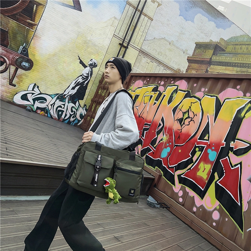 德力熊 出差短途旅行包行李轻便大容量 尼龙 手提包 男女同款情侣款 多色