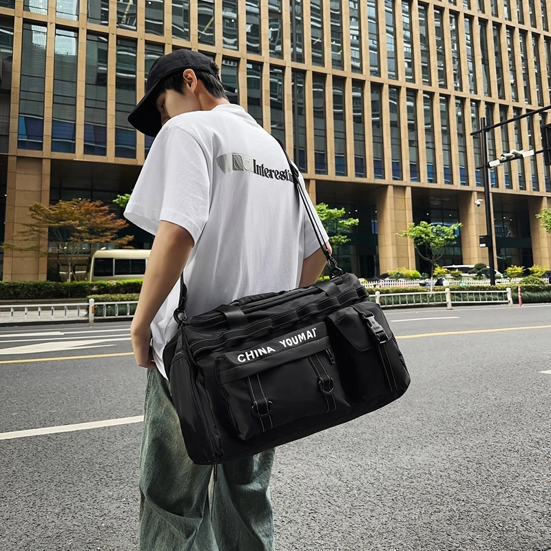 德力熊 短途超大容量出差旅行运动干湿分离 尼龙 手提包 常规 男女同款情侣款 多色