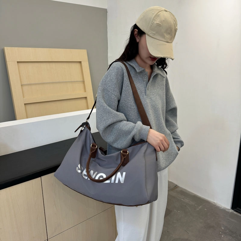 德力熊 简约时尚 牛津布 手提包 男女同款情侣款 黑色\灰色\焦糖色\深蓝色\紫色
