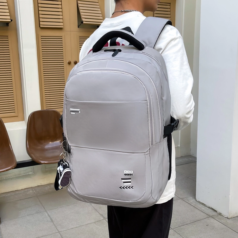 德力熊简约书包男女通用多色牛津布韩版初高中学生森系大容量日系双肩包
