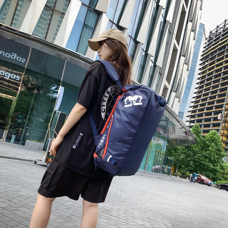 轻便大容量潮牌双肩带 牛津布网面 健身包 常规 男女同款情侣款 灰色/黑色/蓝色