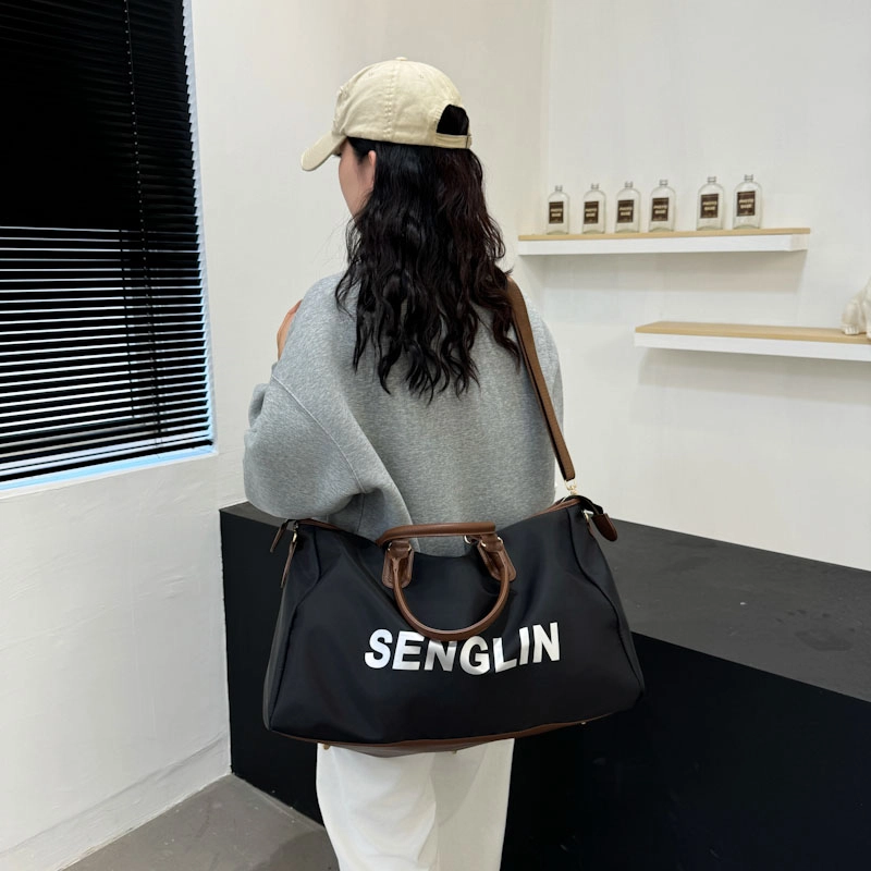 德力熊 简约时尚 牛津布 手提包 男女同款情侣款 黑色\灰色\焦糖色\深蓝色\紫色