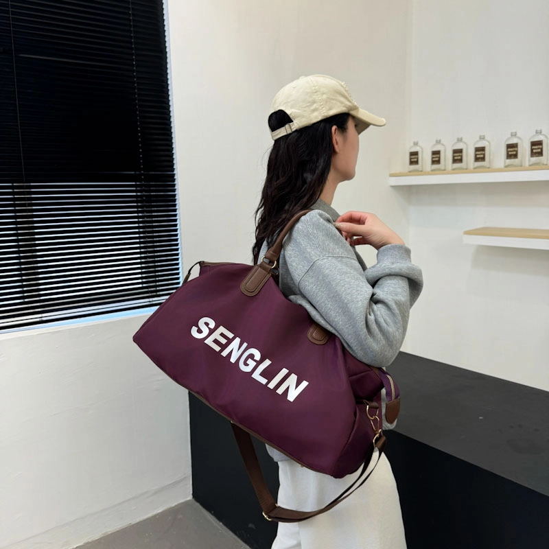 德力熊 简约时尚 牛津布 手提包 男女同款情侣款 黑色\灰色\焦糖色\深蓝色\紫色