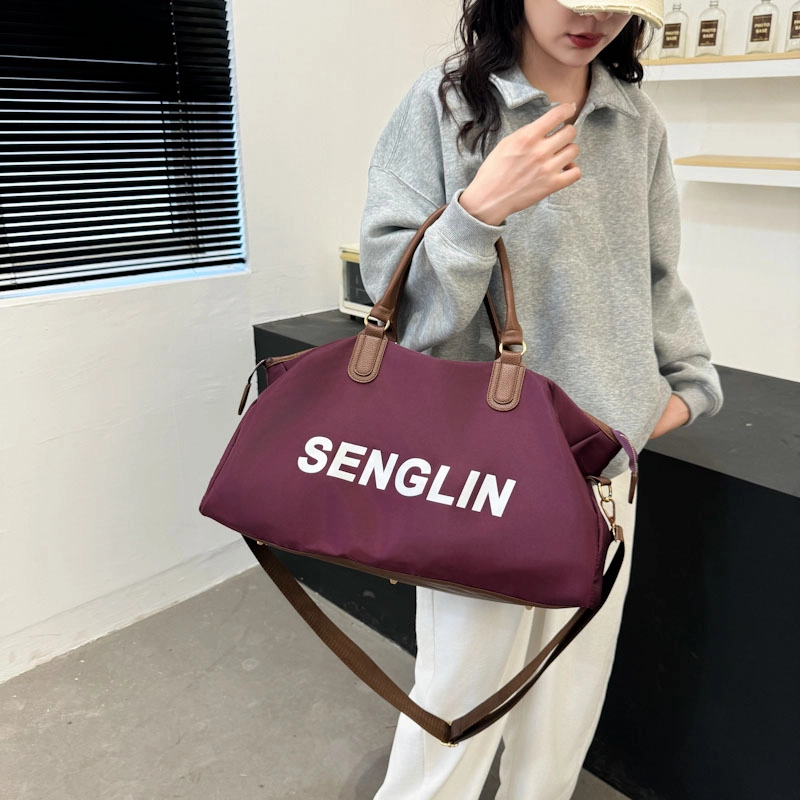 德力熊 简约时尚 牛津布 手提包 男女同款情侣款 黑色\灰色\焦糖色\深蓝色\紫色