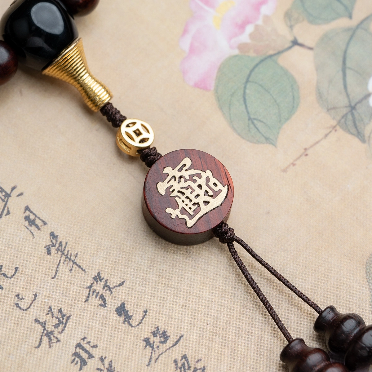仙源 日进斗金 好事连连 锦上添花 新中式 多圈复古国风招财转运 #好运 紫檀属 木作手串 男女同款情侣款