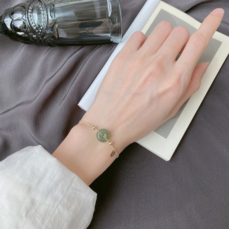 六珍堂 中国风小众设计轻奢高级感 和田玉 手链 女款 青玉