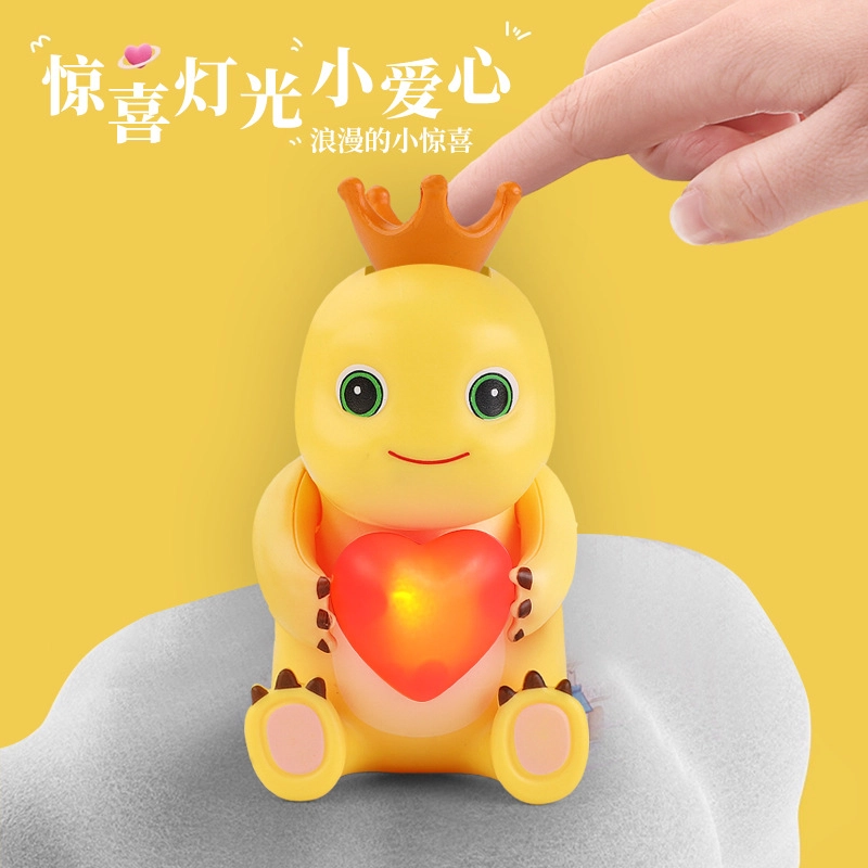 摩卡丘 奶龙 玫瑰花爱心发光钥匙扣 二次元周边 萌趣造型 潮玩精品 玩具